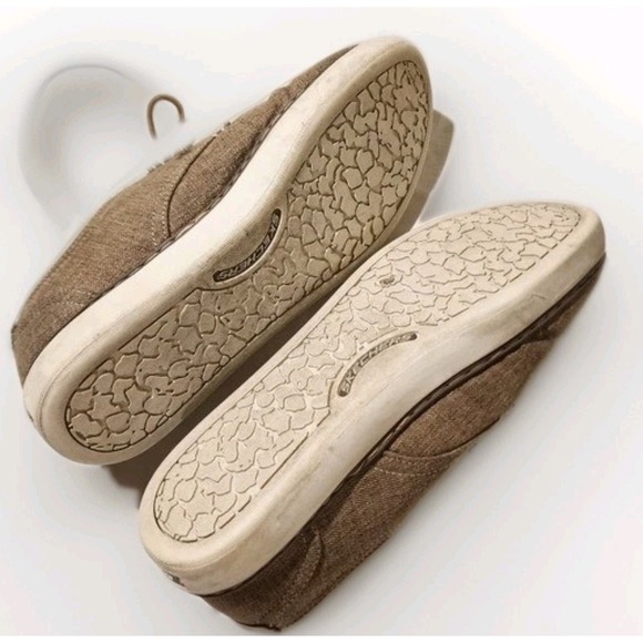 Skechers Relaxed Fit Memory Foam Brown Canvas‎ Oxford Casual Shoes Size 11 - Picture 7 of 9
